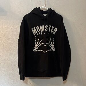 Port & Company Momster Black Graphic Hoodie